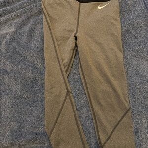 Nike Black and Gray Performance Leggings